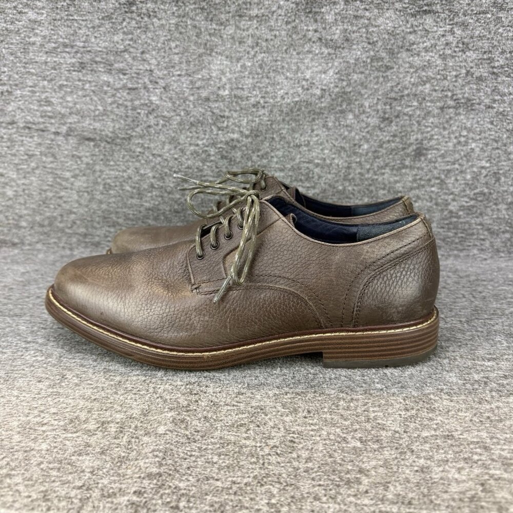 ✅Mens 8.5M Cole Haan Oxford Shoe Brown Leather Midland Lug Plain Toe Casual Shoe - Picture 8 of 10